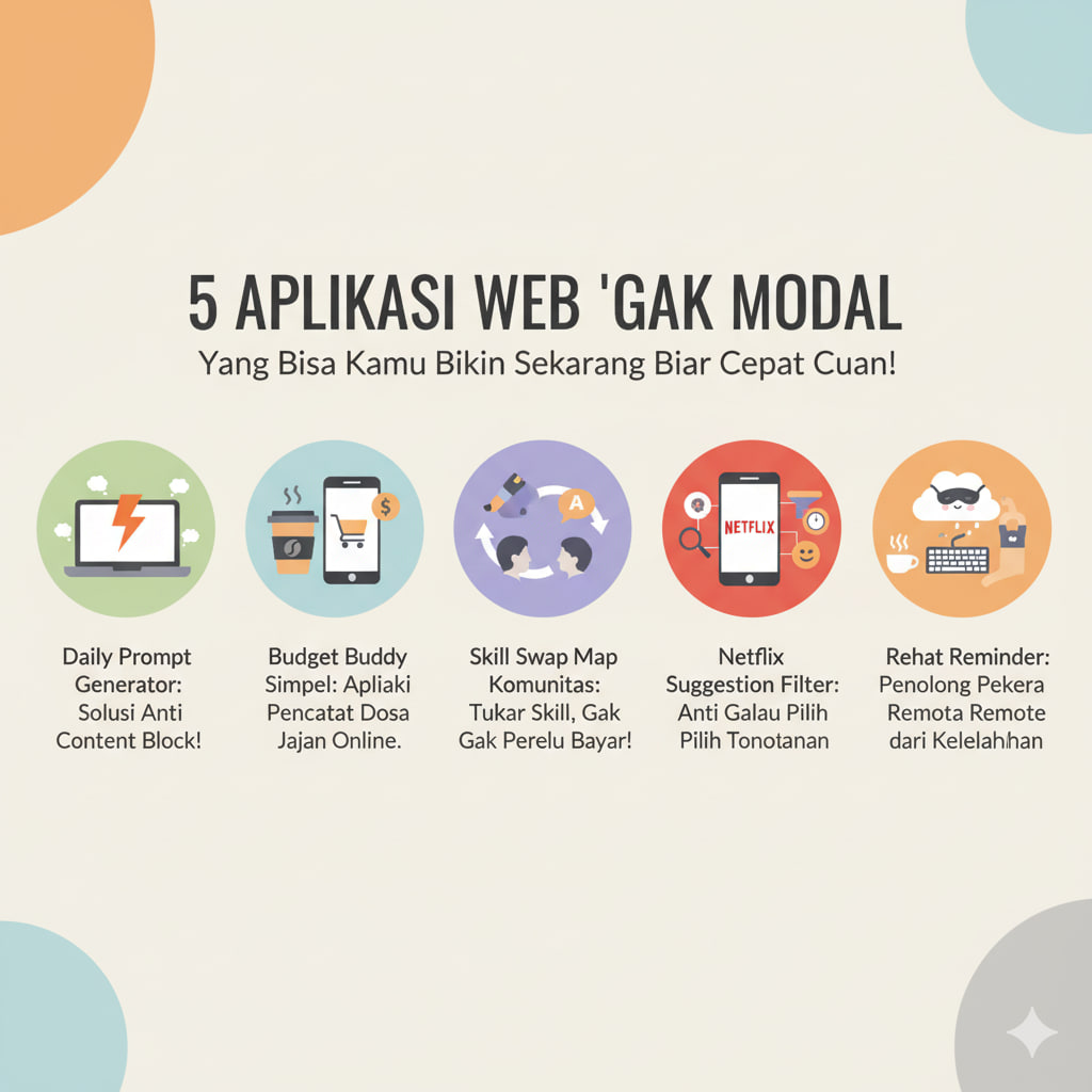5 Aplikasi Web 'Gak Modal' yang Bisa Kamu Bikin Sekarang Biar Cepat Cuan!